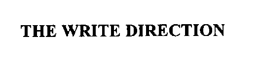 THE WRITE DIRECTION