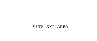 ALTA SKI AREA