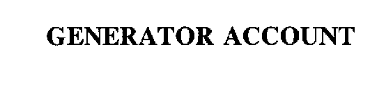 GENERATOR ACCOUNT