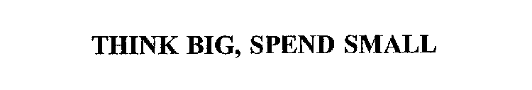THINK BIG, SPEND SMALL