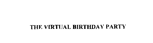 THE VIRTUAL BIRTHDAY PARTY