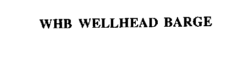 WHB WELLHEAD BARGE