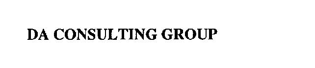 DA CONSULTING GROUP