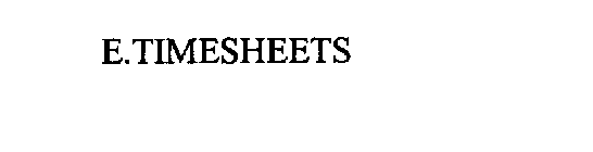 E.TIMESHEETS