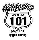 CALIFORNIA COAST HWY 101 HWY 101 ORIGINAL CLOTHING