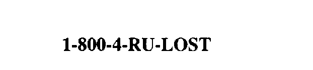 1-800-4-RU-LOST
