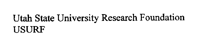UTAH STATE UNIVERSITY RESEARCH FOUNDATION USURF