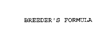 BREEDER'S FORMULA