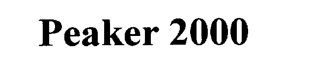 PEAKER 2000