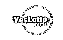 YESLOTTO.COM YES IT'S LOTTO YES IT'S FREE