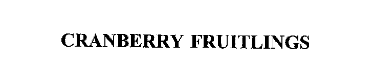 CRANBERRY FRUITLINGS