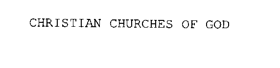 CHRISTIAN CHURCHES OF GOD