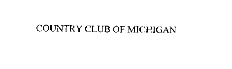 COUNTRY CLUB OF MICHIGAN