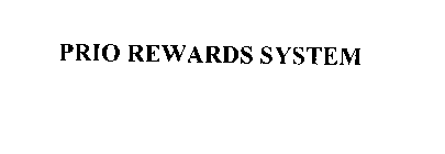PRIO REWARDS SYSTEM