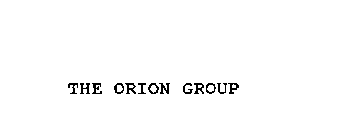THE ORION GROUP