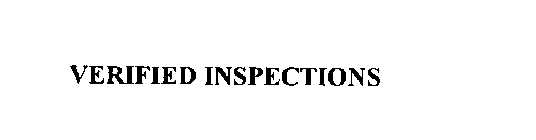 VERIFIED INSPECTIONS
