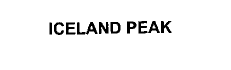 ICELAND PEAK