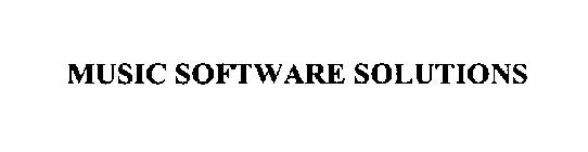 MUSIC SOFTWARE SOLUTIONS