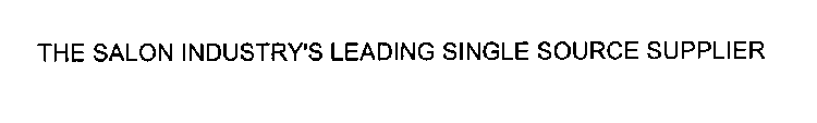 THE SALON INDUSTRY'S LEADING SINGLE SOURCE SUPPLIER