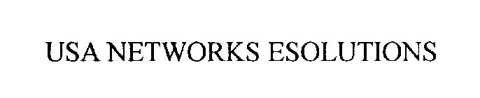USA NETWORKS ESOLUTIONS