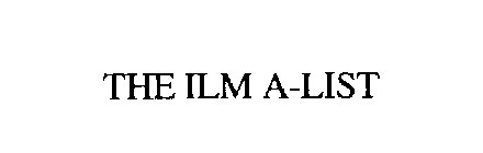 THE ILM A-LIST