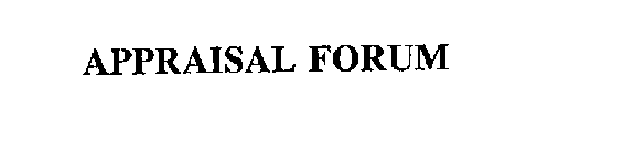 APPRAISAL FORUM