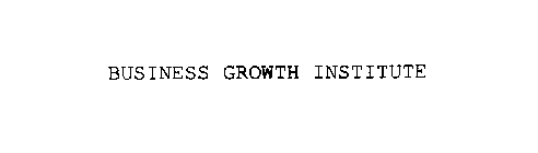 BUSINESS GROWTH INSTITUTE