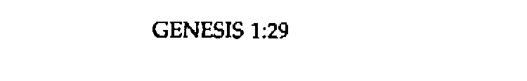 GENESIS 1:29
