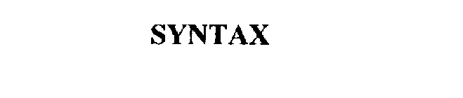 SYNTAX