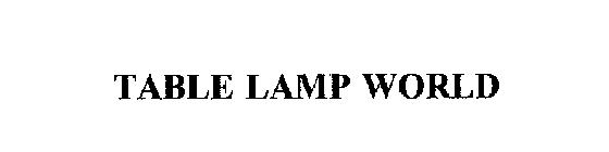 TABLE LAMP WORLD