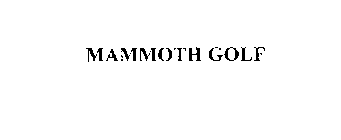 MAMMOTH GOLF