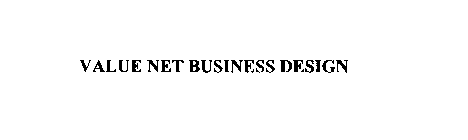 VALUE NET BUSINESS DESIGN