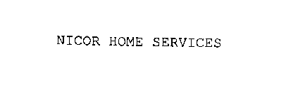 NICOR HOME SERVICES