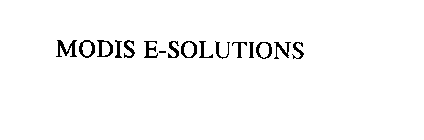 MODIS E-SOLUTIONS