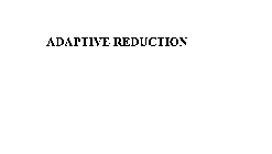 ADAPTIVE REDUCTION
