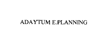 ADAYTUM E.PLANNING