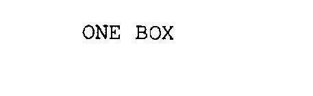 ONE BOX