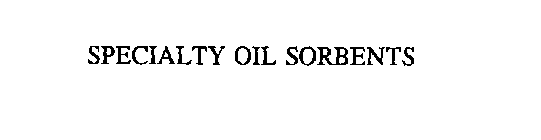SPECIALTY OIL SORBENTS