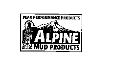 ALPINE MUD PRODUCTS PEAK PERFORMANCE PRODUCTS