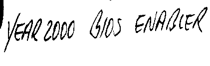 YEAR 2000 BIOS ENABLER