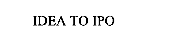 IDEA TO IPO