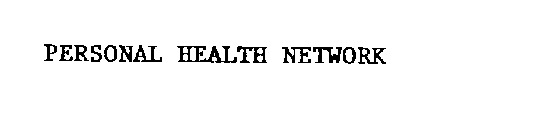 PERSONAL HEALTH NETWORK