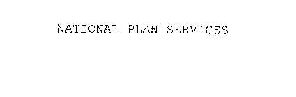 NATIONAL PLAN SERVICES
