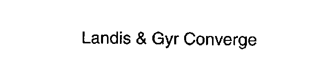 LANDIS & GYR CONVERGE