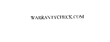 WARRANTYCHECK.COM