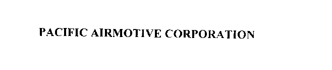 PACIFIC AIRMOTIVE CORPORATION