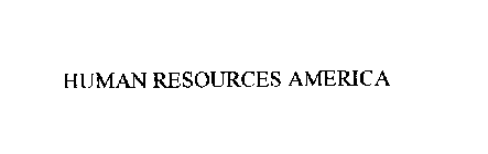 HUMAN RESOURCES AMERICA