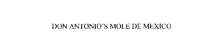 DON ANTONIO'S MOLE DE MEXICO