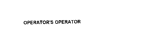 OPERATOR'S OPERATOR