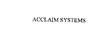 ACCLAIM SYSTEMS